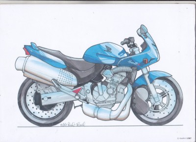 bnk div Motocicleta Honda - afis / poster / print - KoolArt 1287 foto