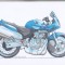 bnk div Motocicleta Honda - afis / poster / print - KoolArt 1287