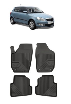 Set Covorase Auto din cauciuc Tavita Premium 3D Skoda Fabia (2007-2014) foto
