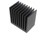 Radiator extrudat cu aripioare negre 50x80x80mm