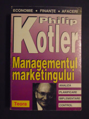 Managementul marketingului-Philip Kotler foto