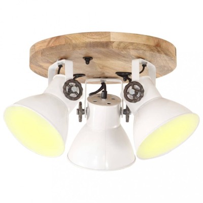 Lampa de tavan industriala, alb, 42 x 27 cm, 25 W, E27 GartenMobel Dekor foto