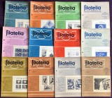 Romania 1965 - Lot 12 reviste filatelice romanesti FILATELIA / An XIV complet