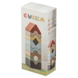 Cumpara ieftin Jucarie din lemn Cubika, Set Constructii Turn - 10 piese