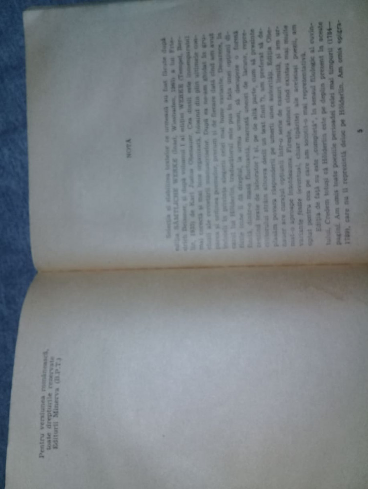 Carte VECHE 1977,editie RARA,Imnuri si ode (vol 2)Holderlin,399 pag,FARA  RUPTURI, ALL | Okazii.ro