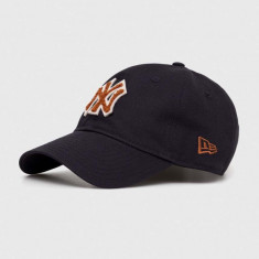 New Era șapcă de baseball din bumbac culoarea albastru marin, cu imprimeu, NEW YORK YANKEES