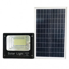 Proiector 200W, 323 LED SMD cu Panou Solar si Telecomanda foto