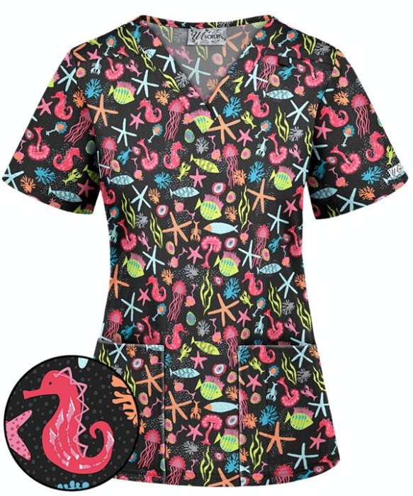 Bluza medicala „Aquarium View” (UA362AVB) Bluza medicala „Aquarium View” (UA362AVB)