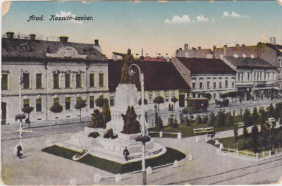 CP ARAD KOSSUTH SZOBOR ND(1917) foto