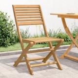 Set 2 Scaune Gradina Pliante Lemn Acacia vidaXL 48.5x61.5x87cm, Max 110kg