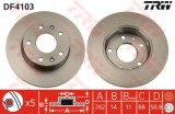 Disc frana LAND ROVER FREELANDER Soft Top (LN) (1998 - 2006) TRW DF4103