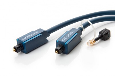 Cablu optic Toslink - Toslink plus adaptor 3.5 mm 15m Clicktronic foto