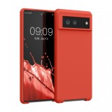 Husa pentru Google Pixel 6, Silicon, Rosu, 55480.218, kwmobile, Carcasa