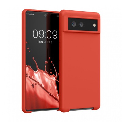 Husa pentru Google Pixel 6, Silicon, Rosu, 55480.218, kwmobile foto