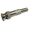Mufa BNC tata cu protector cablu capac metal fixare rapida cu surub pin aurit, Generic