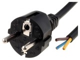 Cablu Alimentare 3m Negru 10A 3x1mm2