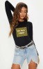 Bluza dama neagra - No Bad Vibes - S, THEICONIC