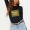 Bluza dama neagra - No Bad Vibes - S