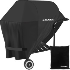 Husa protectie gratar, catarame prindere, inchidere velcro, 95x100x60cm, negru