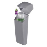 Cutie Organizator din Plastic Gri, 5x5x20 cm, CMCLASS