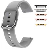 Curea din silicon compatibila cu Apple Watch 10, 46mm, Shark Gray