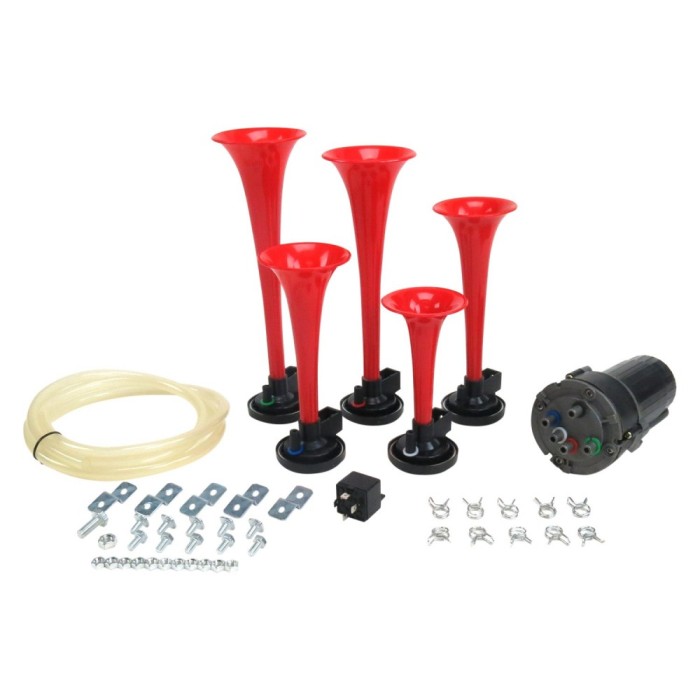 Claxon muzical melodia La Cucaracha goarna tir camion set goarne 24V Claxon muzical melodia La Cucaracha goarna tir camion set goarne 24V