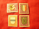4 Timbre Elvetia 1922- 5C ,1923 -20C ,1925 5C ,1930 -10C- Embleme ,5C cu sarn., Nestampilat
