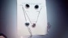 Set inox cifre romane cercei, bratara si colier