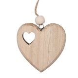 Cumpara ieftin Ornament brad Mos Craciun lemn natur 10x2x10 cm