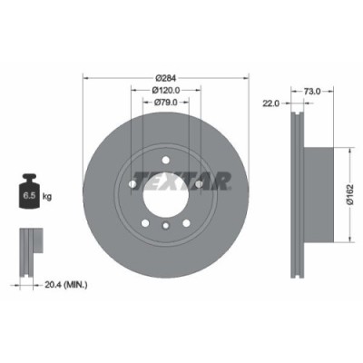 Textar Disc frana PRO foto