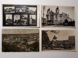 CLUJ - CARTI POSTALE ILUSTRATE VECHI - PERIOADA INTERBELICA - LOT 4 BUCATI, Circulata, Fotografie