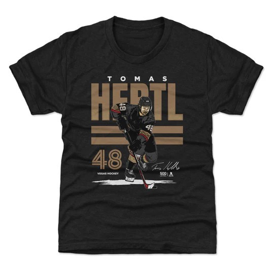 Vegas Golden Knights tricou de copii Tom&aacute;&scaron; Hertl #48 Poster WHT 500 Level - XL (12 - 14 let)
