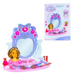 Masuta machiaj cu oglinda si accesorii foto