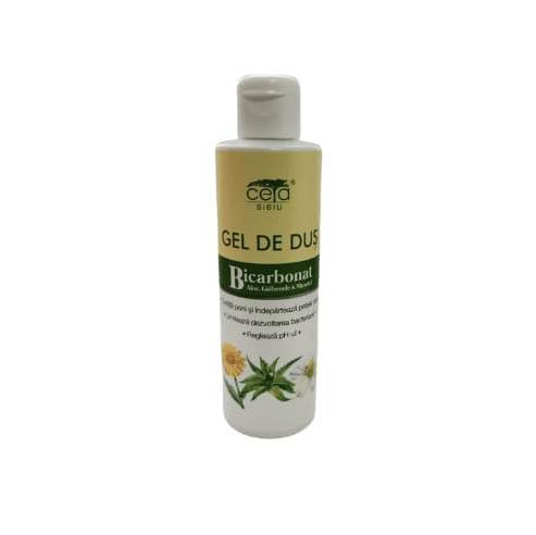 Gel de dus cu Bicarbonat, Aloe, Galbenele si Musetel, flacon, 200ml, Ceta Sibiu