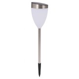 Lampa Solara pentru Gradina, Flippy, Set 2 buc, Tip LED, Model Lalea Tulip Light, Timp de Functionare 6-8 h, Inaltime 62 cm, Rezistenta la Apa, Alb