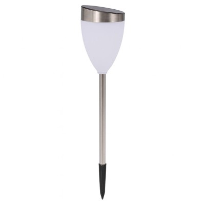 Lampa Solara pentru Gradina, Flippy, Set 2 buc, Tip LED, Model Lalea Tulip Light, Timp de Functionare 6-8 h, Inaltime 62 cm, Rezistenta la Apa, Alb foto