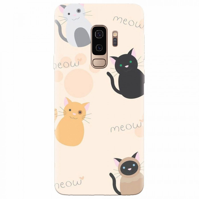 Husa silicon pentru Samsung S9 Plus, Meow