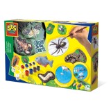 Cumpara ieftin Set de lucru manual pentru copii cu animale fluorescente, SES Creative
