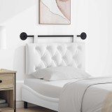 vidaXL Cap de pat suspendat Pe perete Alb 100 x 55 x 7 cm țesătură 42032049