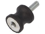 Atenuator de Vibrații M6 20mm Guma 19mm 319N