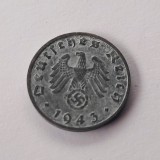 Moneda Germania Nazista 1 Reichspfennig 1943 B Viena - Numismatica
