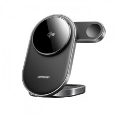 Incarcator Retea Wireless Joyroom JR-W17 3in1, 15W, 1.67A, Negru