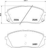 BREMBO P 30 093 PRIME LINE set placute frana,frana disc