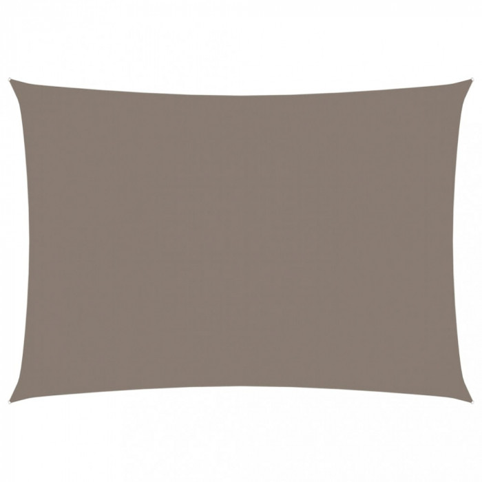 vidaXL Parasolar, gri taupe, 2,5x4,5m, țesătură oxford, dreptunghiular