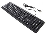 Tastatură USB Neagră cu Fir 1,5m US Layout