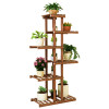 Stand de flori din lemn cu 6 etajere, 54x25x113cm, Muvu