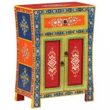 vidaXL Servantă pictată manual, 53x30x74 cm, lemn masiv de mango