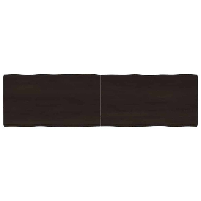 vidaXL Blat masă, 180x50x(2-4) cm, maro, lemn tratat contur organic