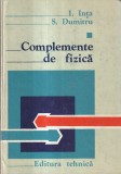 I. Inta, S. Dumitru - Complemente de fizica, volumul 1