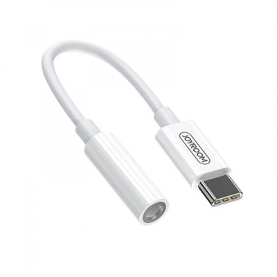 Cablu Adaptor USB-C la Jack 3.5mm JoyRoom SH-C1 DAC Chip, Alb foto